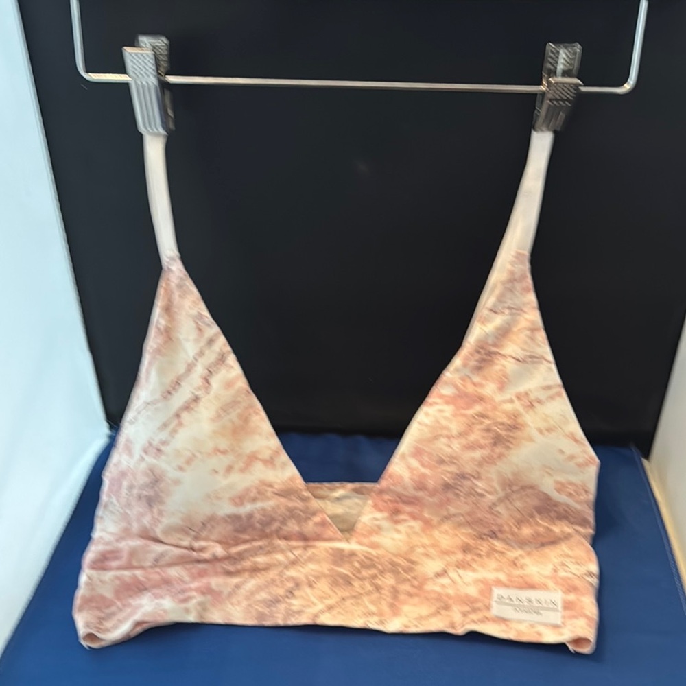 Danskin Pink and Cream Bralette‎ size large